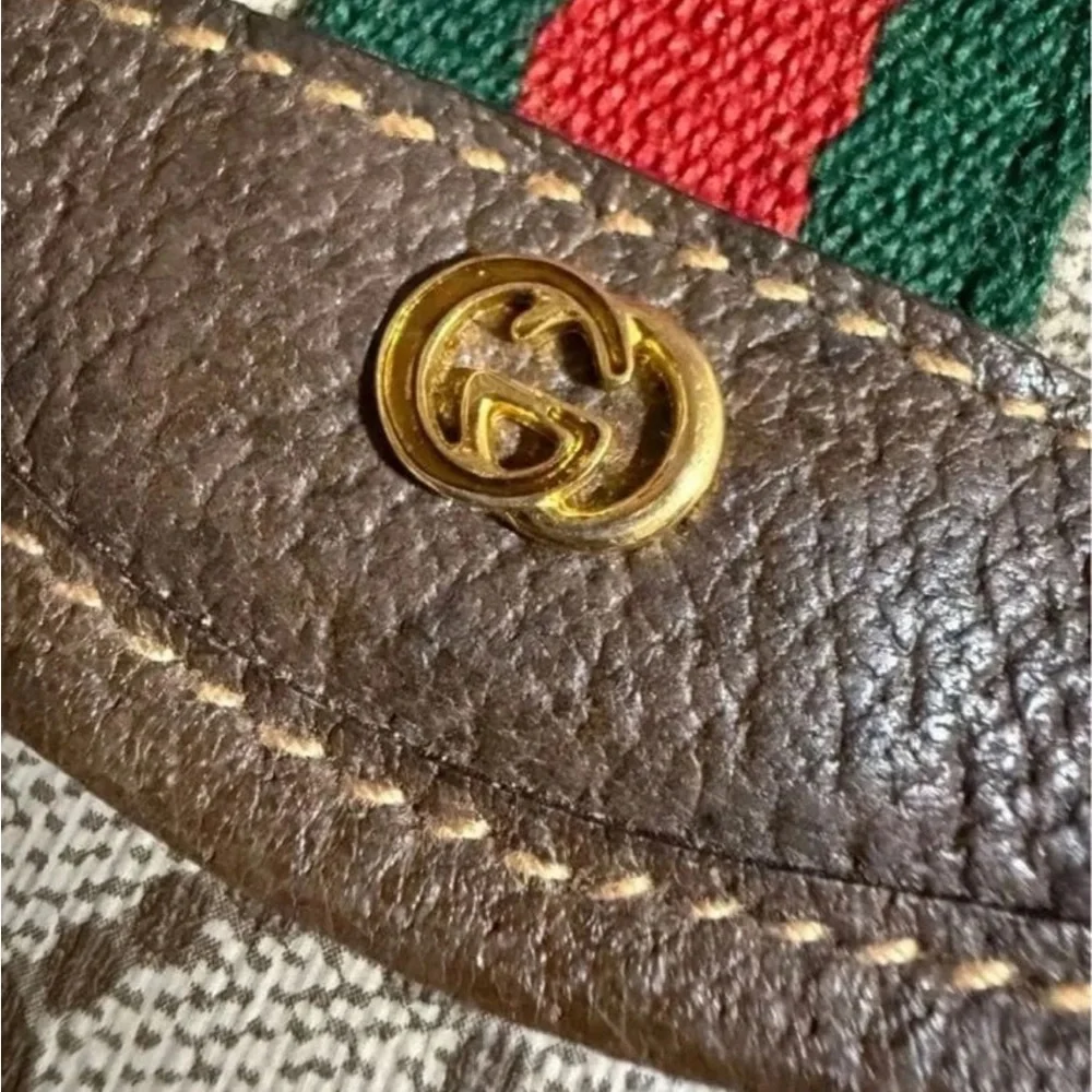 Gucci Brown Leather Clutch with Gold Logo - Picture 3 of 9